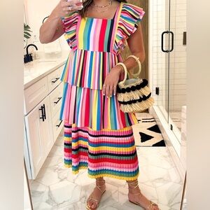 NWOT- CROSBY by Mollie Burch Multicolor Striped Dress